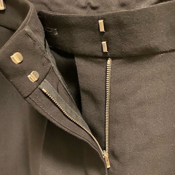 Stella McCartney Black Cropped Wool Crepe Flared Dress Pants Size 42 (US 10) - Picture 7 of 10